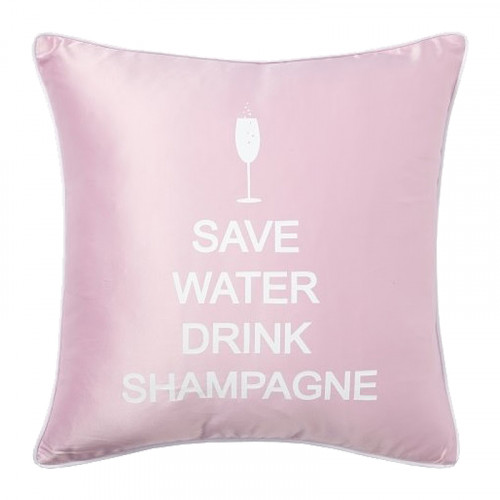 подушка с надписью save water drink shampagne в Тольятти