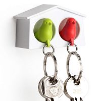 держатель+брелок для ключей двойной mini sparrow зеленый-красный в Тольятти