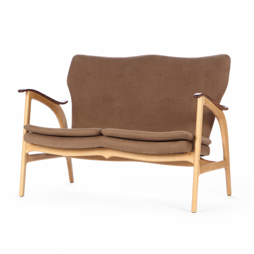 диван fauteuil прямой коричневый в Тольятти