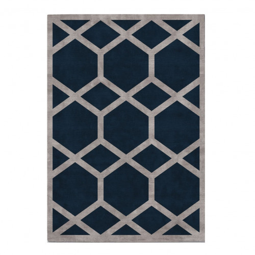ковер ahston blue 150x220 синий в Тольятти