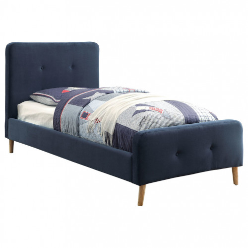 кровать button tufted flannelette navy 120х200 в Тольятти
