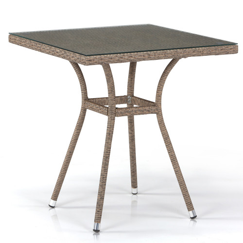 стол из иск. ротанга t282bnt-w56-70x70 light brown в Тольятти