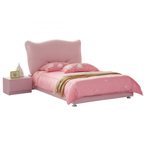 кровать pink leather kitty 120х200 в Тольятти