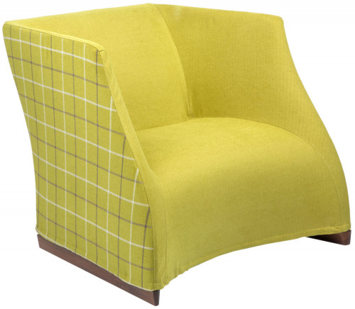 кресло vivienne armchair yellow checkerboard в Тольятти