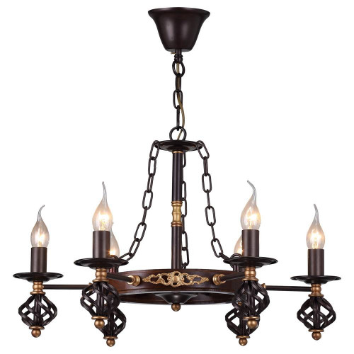 подвесная люстра arte lamp cartwheel a4550lm-6ck в Тольятти