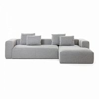 диван blok sofa 3 правый угол светло-серый от la forma (ex julia grup) в Тольятти