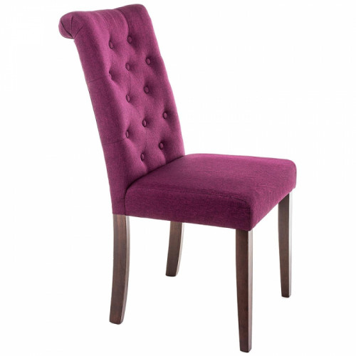 стул деревянный amelia dark walnut / fabric purple в Тольятти