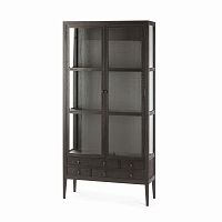 книжный шкаф altino витрина коричневый в Тольятти