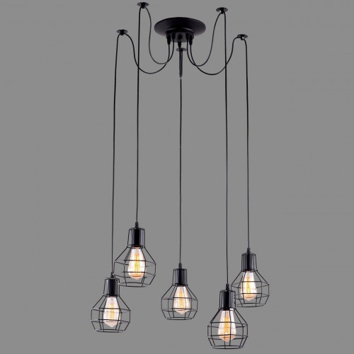 подвесная люстра arte lamp a1109sp-5bk в Тольятти