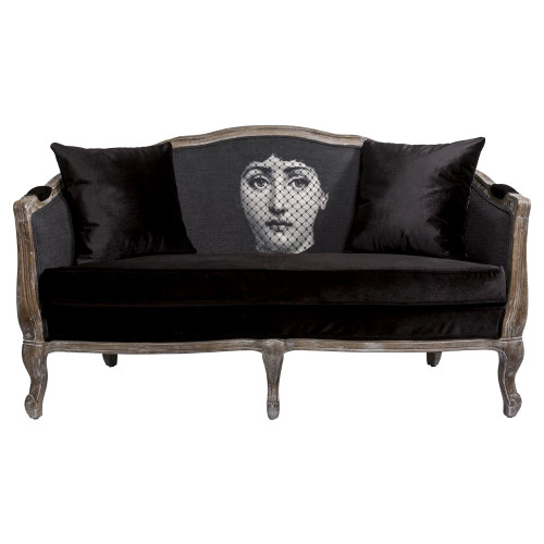 диван «вуаль» fornasetti прямой черный в Тольятти