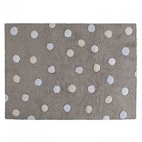 ковер tricolor polka dots серый голубой в Тольятти
