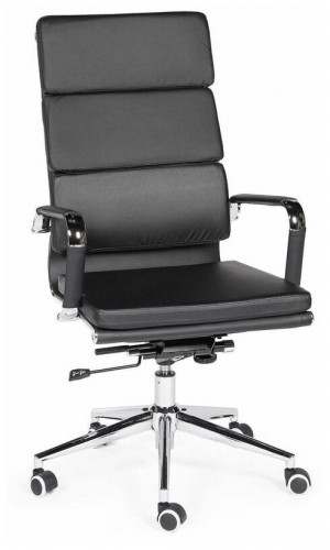 кресло для руководителя norden chairs зуум, обивка: искусственная кожа, цвет: экокожа черная в Тольятти