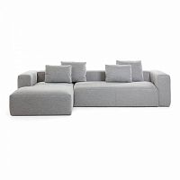 диван blok sofa 3 левый угол светло-серый от la forma (ex julia grup) в Тольятти