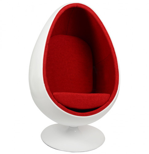 кресло ovalia egg style chair красное в Тольятти
