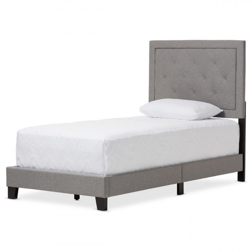 кровать paris linen upholstered gray 120х200 в Тольятти