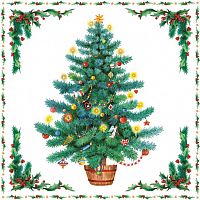 салфетки бумажные рождественская ель в Тольятти
