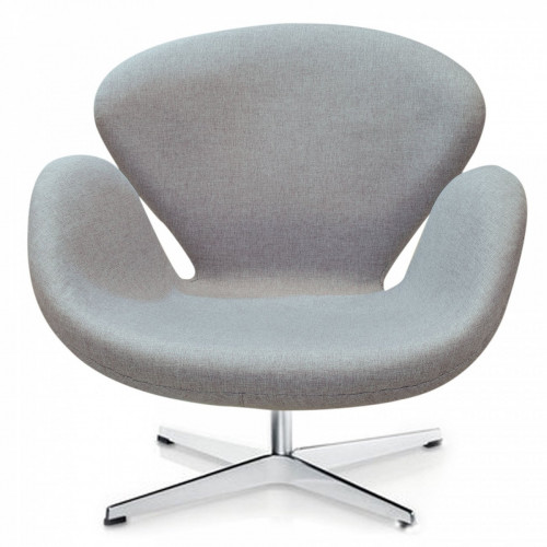 кресло swan chair темно-серое в Тольятти