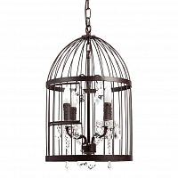 люстра vintage birdcage (51*34*54) коричневая в Тольятти