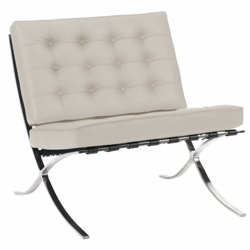 кресло barcelona chair молочное в Тольятти