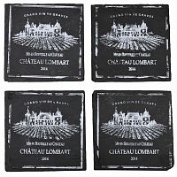 подставки под стакан квадратные сланец (набор шт) comptoir de famille в Тольятти