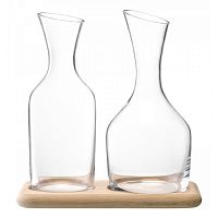 набор из кувшинов для вина и воды на деревянной подставке 1.2 л/1.4 л в Тольятти