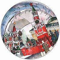 тарелка сувенирная спасская башня в Тольятти