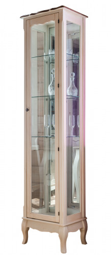 витрина mobilier de maison узкая высокая бежевая в Тольятти
