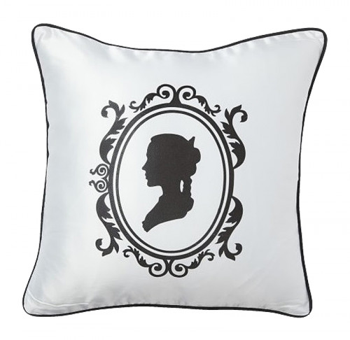 подушка с принтом ladies' profile white в Тольятти