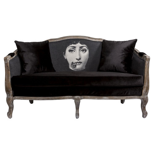 диван «комплимент» fornasetti прямой черный в Тольятти