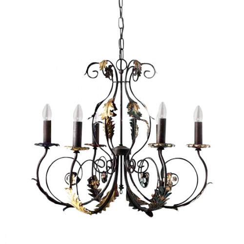 люстра 4962/6_v0580 от mm lampadari коричневая в Тольятти