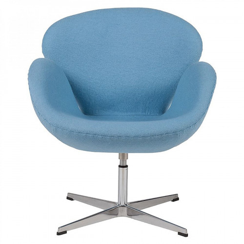 кресло swan chair шерсть голубое в Тольятти