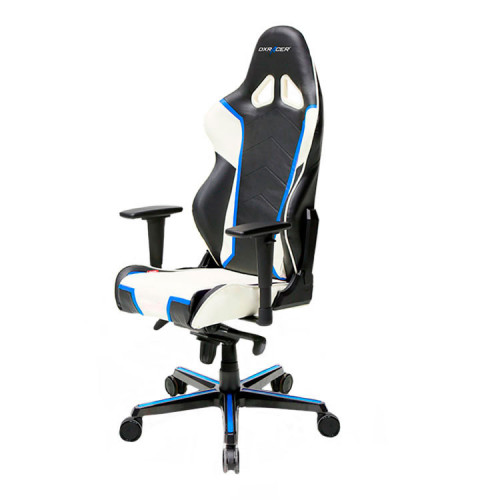 кресло геймерское dxracer racing черно-бело-синее в Тольятти