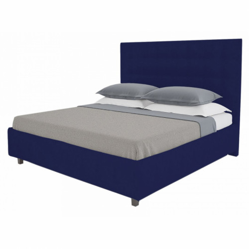 кровать royal black 90х200 велюр синий р в Тольятти