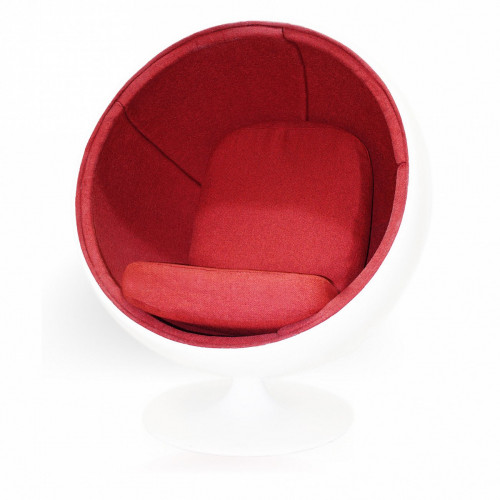 кресло ball chair бело-красное в Тольятти