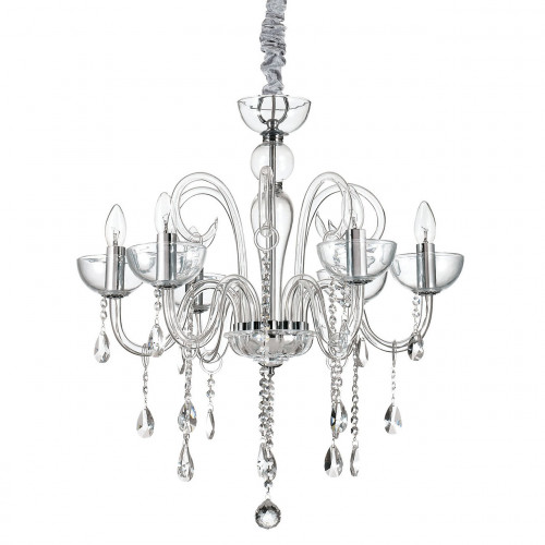 подвесная люстра ideal lux canaletto sp6 trasparente в Тольятти