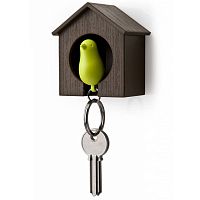 держатель+брелок для ключей sparrow коричневый-зеленый в Тольятти
