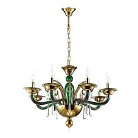 дизайнерская подвесная люстра odeon light rocca 3926/8 золото в Тольятти