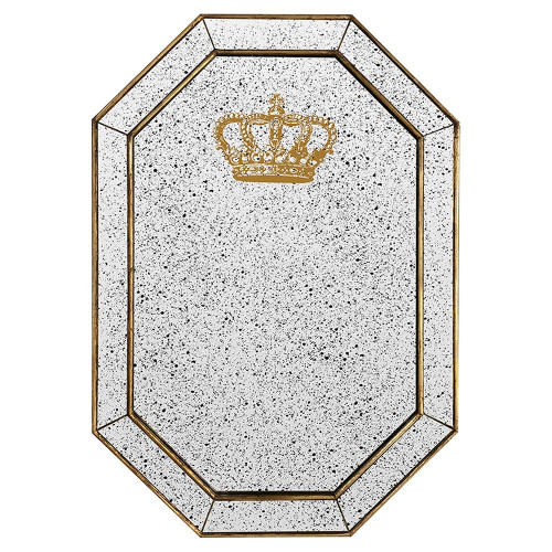 зеркало состаренное восьмиугольное с короной crown в Тольятти