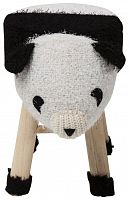kare design пуф panda, коллекция "панда" 40*35*27, полиэстер, полиуретан, сосна, белый в Тольятти