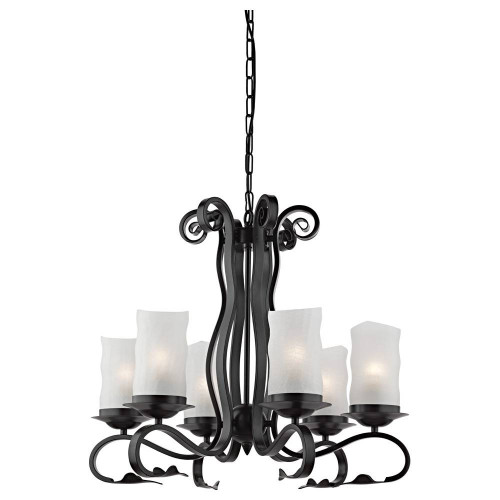 подвесная люстра arte lamp scroll a7915lm-6bk в Тольятти