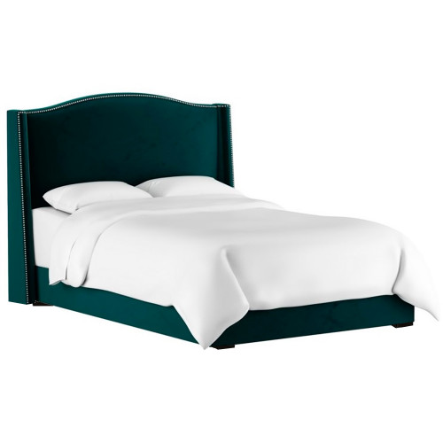 кровать двуспальная 160х200 синяя cole wingback peacock в Тольятти
