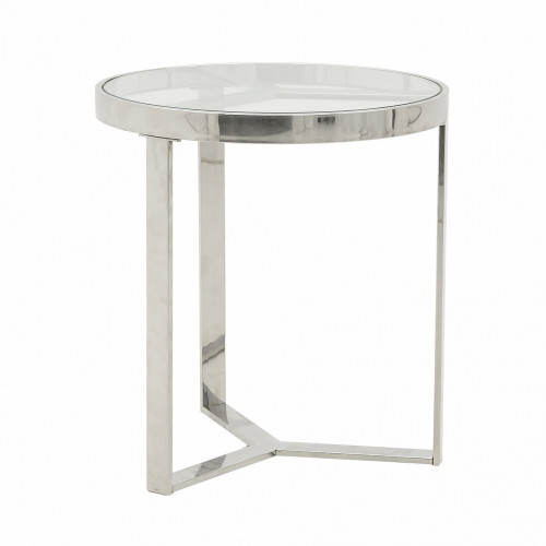 стол silver glass small серебристый, прозрачный в Тольятти