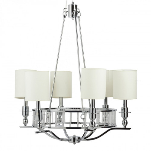 люстра easton light chandelier хром, бежевая в Тольятти