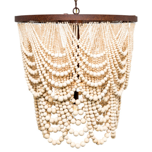 люстра «вандербилт» бусины из древесины нанизанные на нити в Тольятти