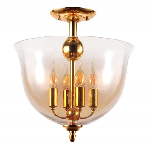 потолочный светильник crystal lux atlas pl4 gold в Тольятти