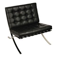 кресло barcelona style chair черное в Тольятти