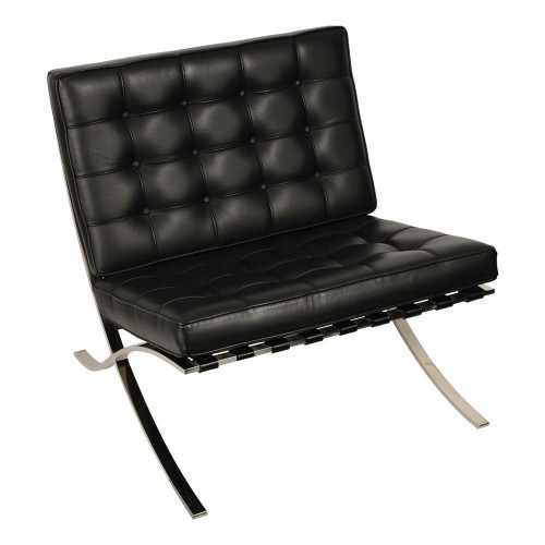 кресло barcelona style chair черное в Тольятти