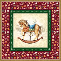 салфетки бумажные с лошадкой сочельник в Тольятти