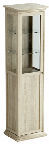 шкаф-витрина однодверный дуб сонома бежевый в Тольятти