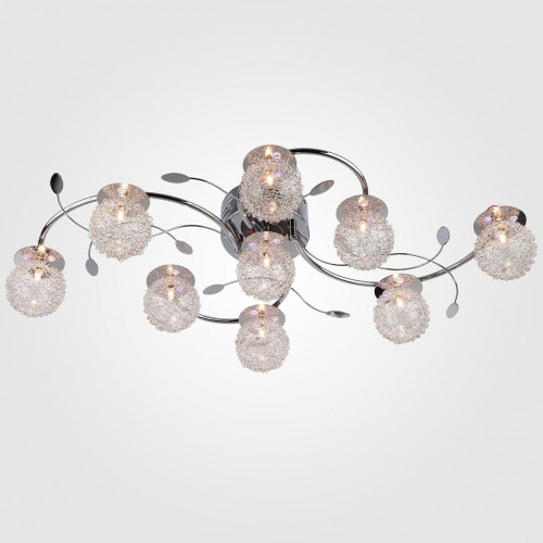 потолочная люстра eurosvet 4800/9 хром/синий+красный+фиолетовый в Тольятти